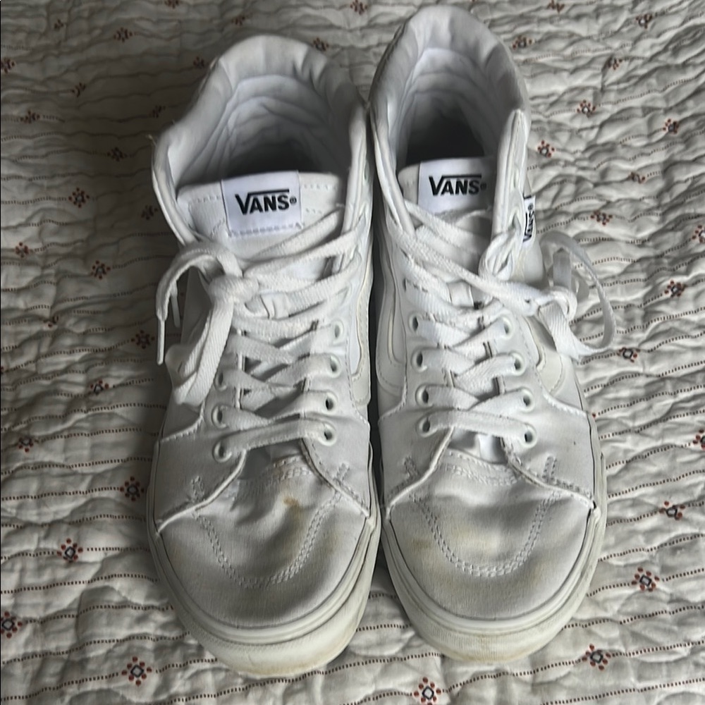Vans White High-Top Sneakers Women’s Size 7.5